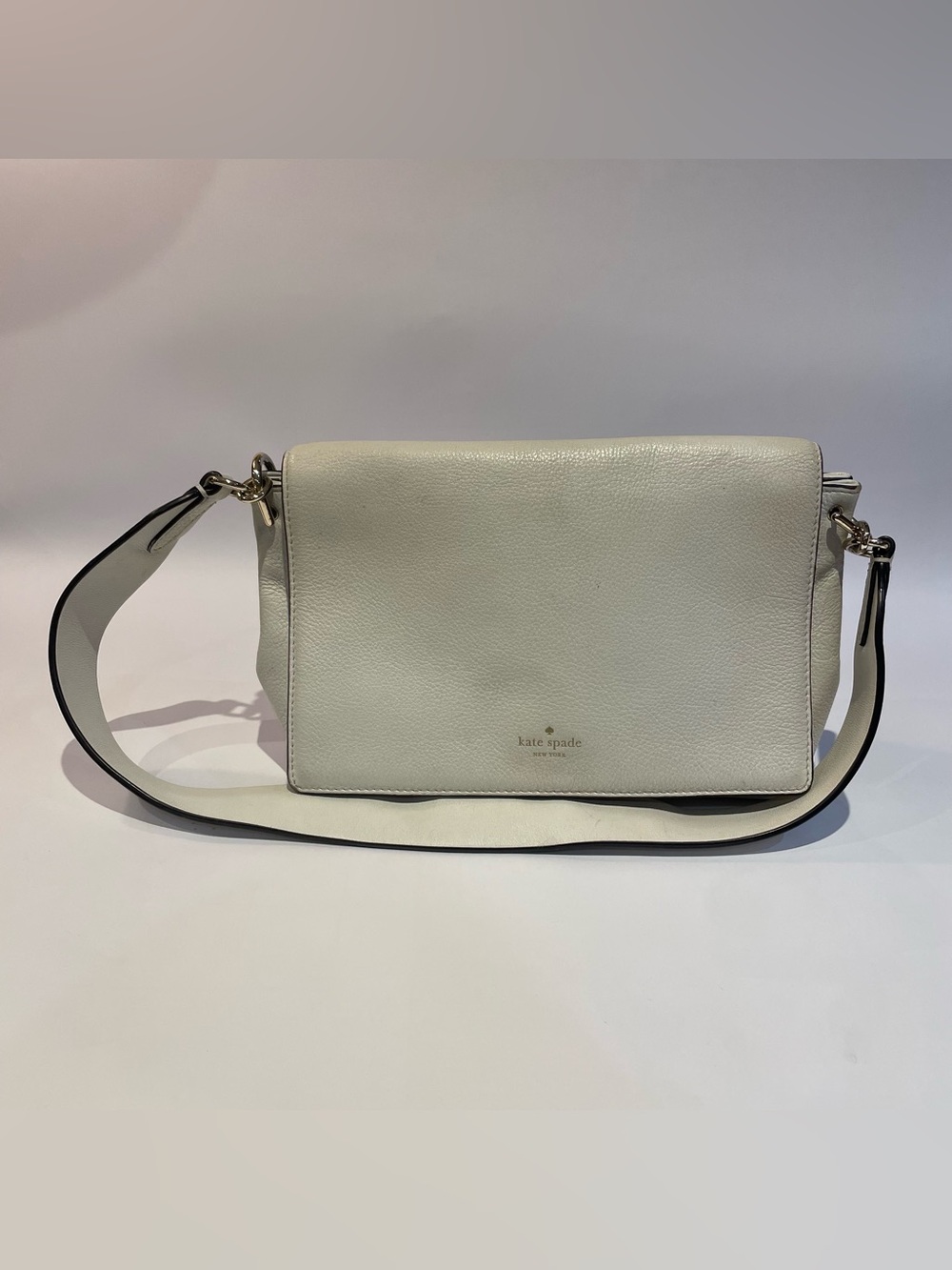 kate spade cream leather shoulder bag purse